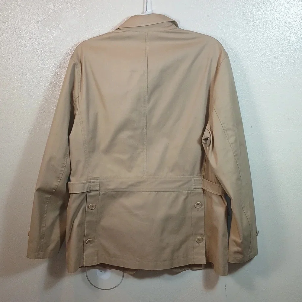 Theory Men’s Tan Zaken Raleigh Safari Jacket in tan size Large